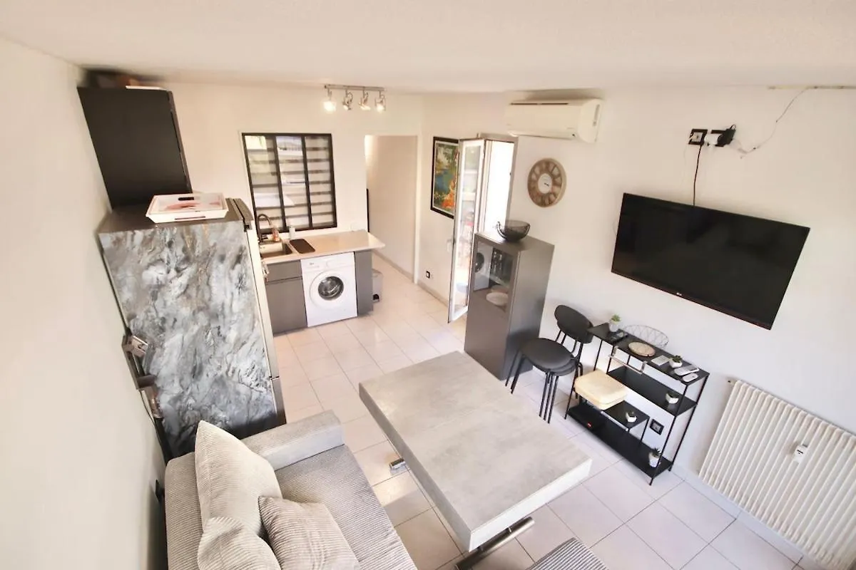 Apartment Lovely 2 Rooms 25M2 - Pool - Ac - Terrace Antibes